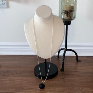 Black ball necklace
